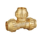 DIN8076 Brass Reduced Tee Compression Fittings for PE Pipe