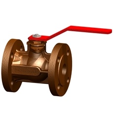 Bronze Ball Valve with Flanged Connection (DW-BV011)