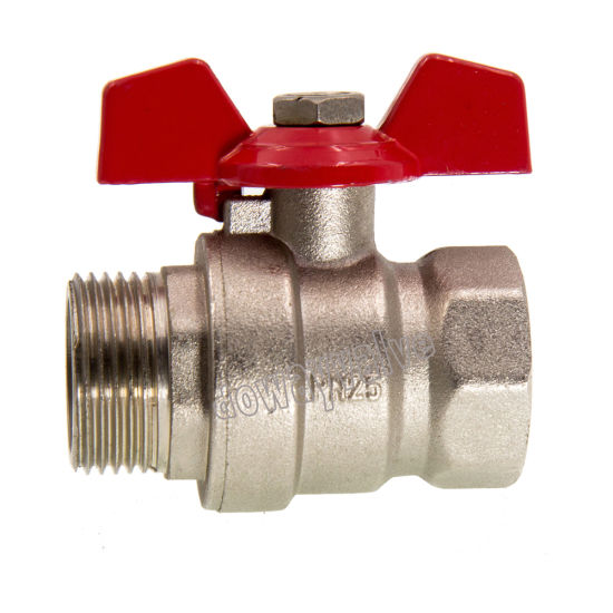 Qualified Union Brass Ball Valve with Aluminium Butterfly Handle (DW-B206)