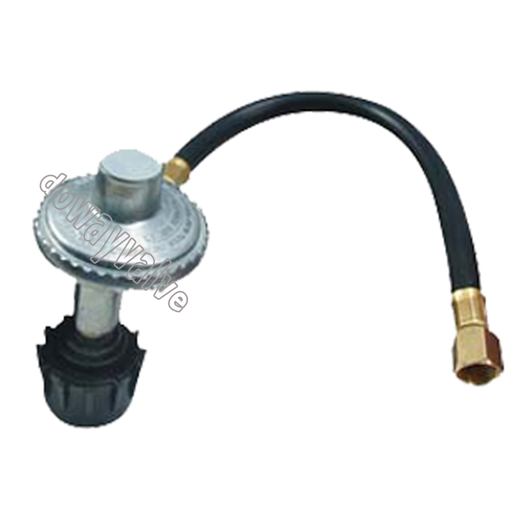 Chinese Factory LPG Gas Regulator with Rubber Hose