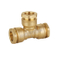 Equal Tee Brass Compression Fittings for PE Pipe