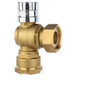 OEM Brass Angle Lockable Water Meter Valve with PE Couplings （DW-LB079）