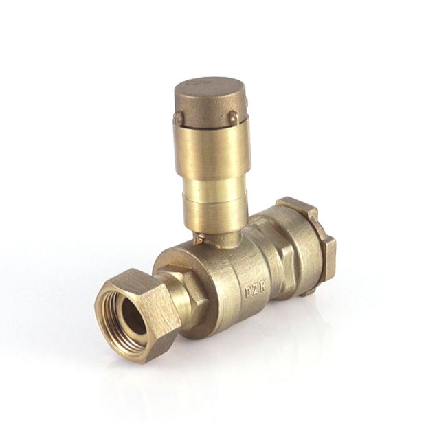 China Factory High Quality Brass Cylider Lockable Ball Valve （DW-LB062）