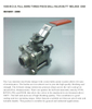 China Factory OEM Wholesale Stainless Steel 3PC Body Ball Valve （DW-SS005）