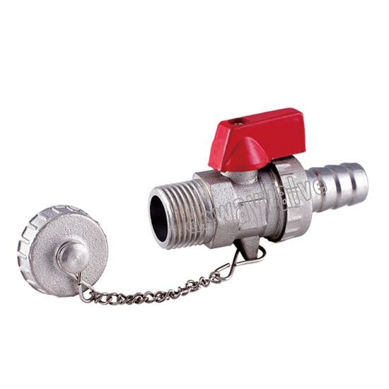 China Factory Nickle Plated 1/2" Brass Boiler Ball Valve （DW-B372）