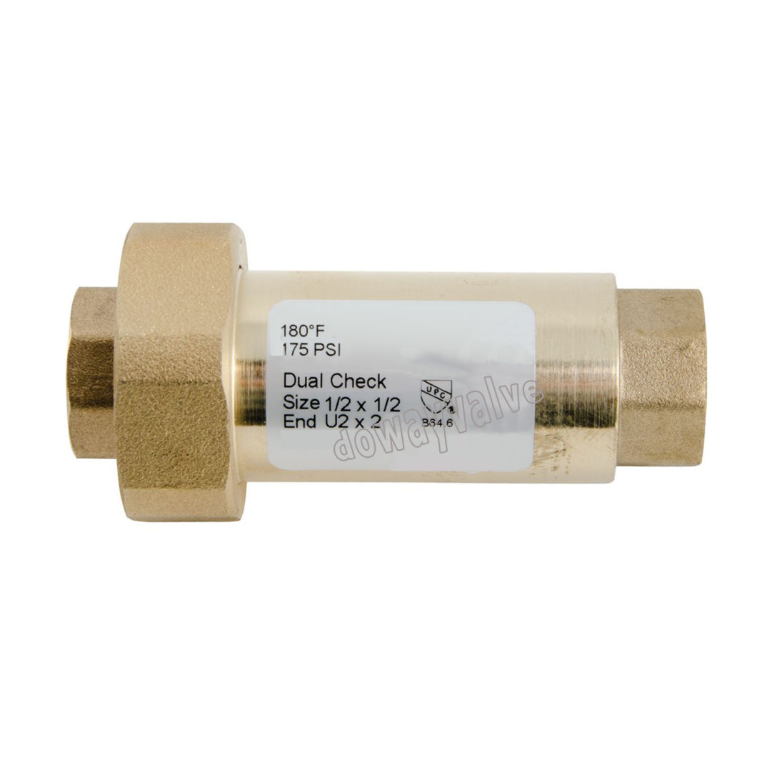 Female Threaded Lead Free Double Spring Check Valve