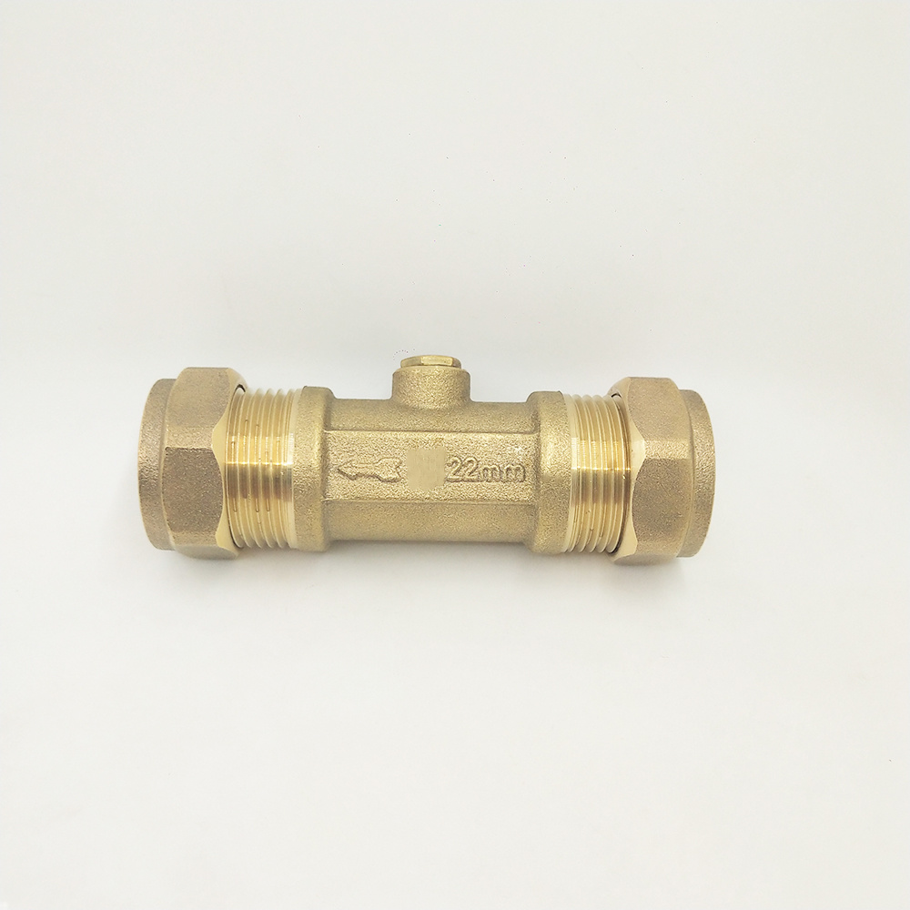 China Factory High Quality Dzr Brass Double Check Valve 22mm