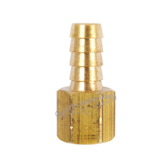 Brass Straight Coupler with Hose Barb