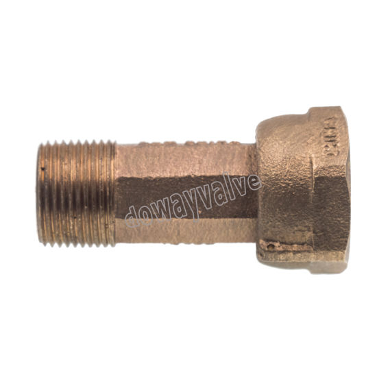 Brass Water Meter Connector with Check Valve Core （DW-WC006）