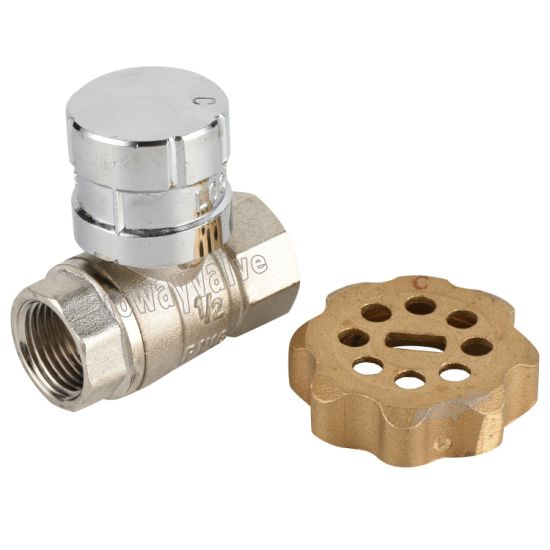 OEM/ODM China Factory Nickle Plated Magnetic Lockable Ball Valve （DW-LB063）
