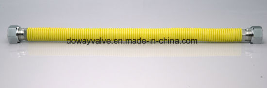 Yellow Ss Corrugated Flexible Natural Gas Hose （DW-GH08）