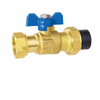 China Factory Customized Dzr Water Ball Valve with Butterfly Handle （DW-BV001）