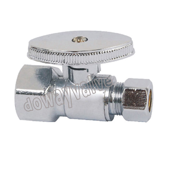 Fip X Compression Chrome Plated Lead Free Brass Angle Stop Valve (DW-AV014)