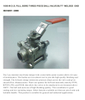 China Factory OEM Butt Weld Stainless Steel 3PC Body Ball Valve （DW-SS002）