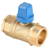 China Factory Straight Type Brass Connect Valve with Steel Handle (DW-C101)
