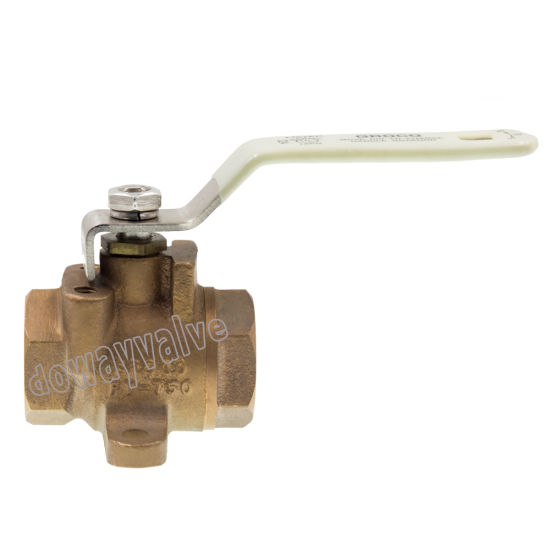 Made in China Factory Ss Handle Bronze Ball Valve with Drainer (DW-BV018)
