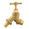 Pn16 Brass T Handle Chrome Plating Tap(DW-BC319）