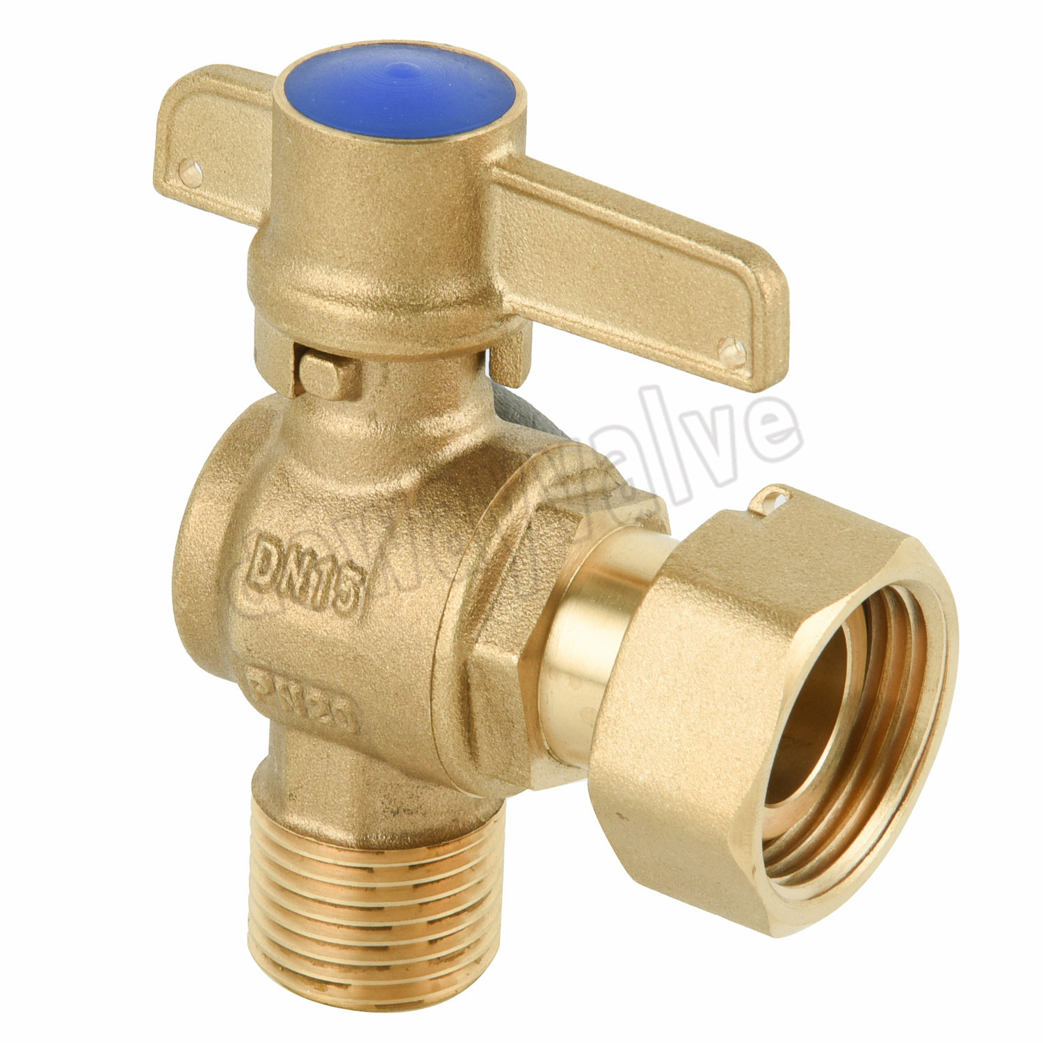 Acs Approval Angle Type Female Lockable Water Meter Ball Valve PE25 China Factory