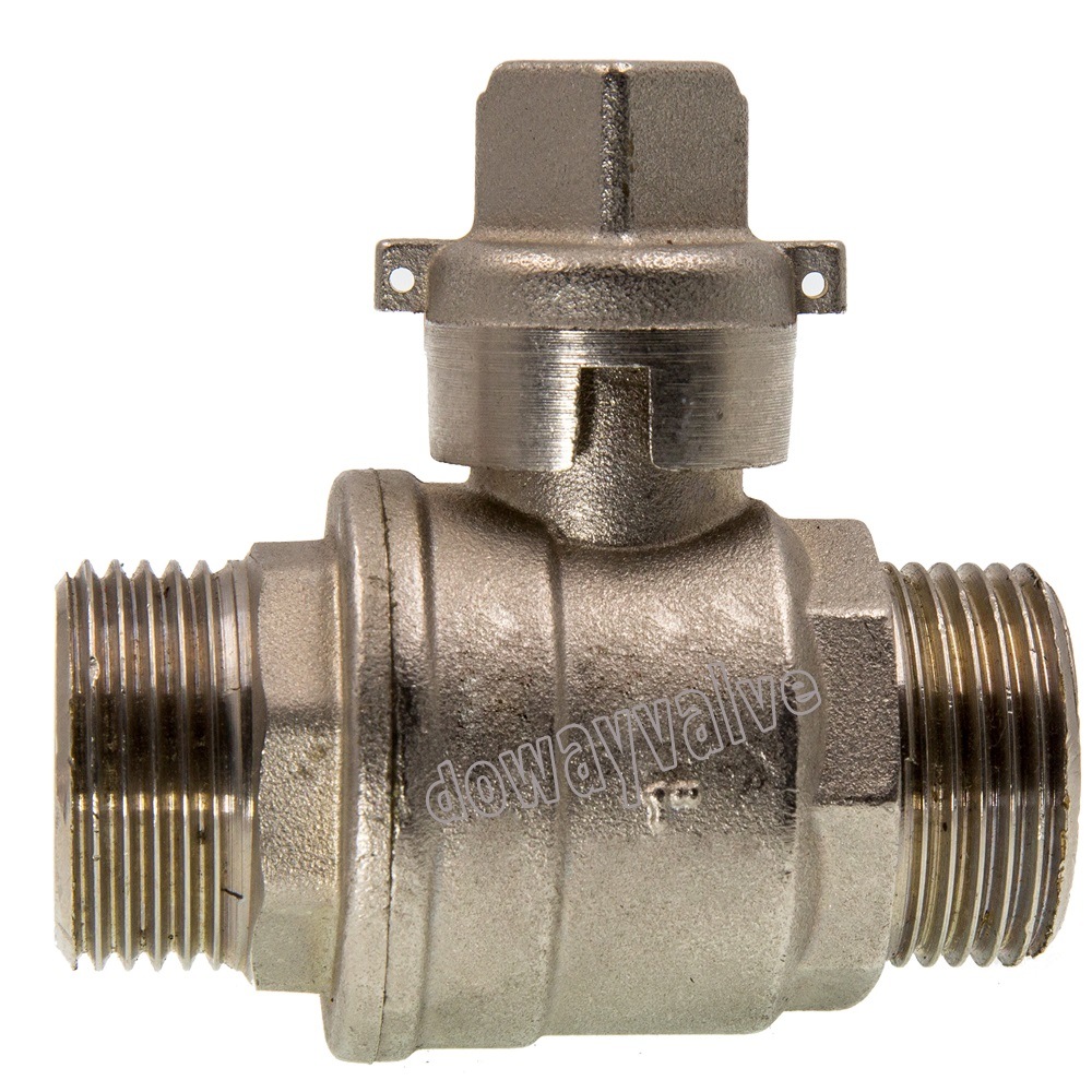 China OEM Factory Nickle Plated Lockable Ball Valve