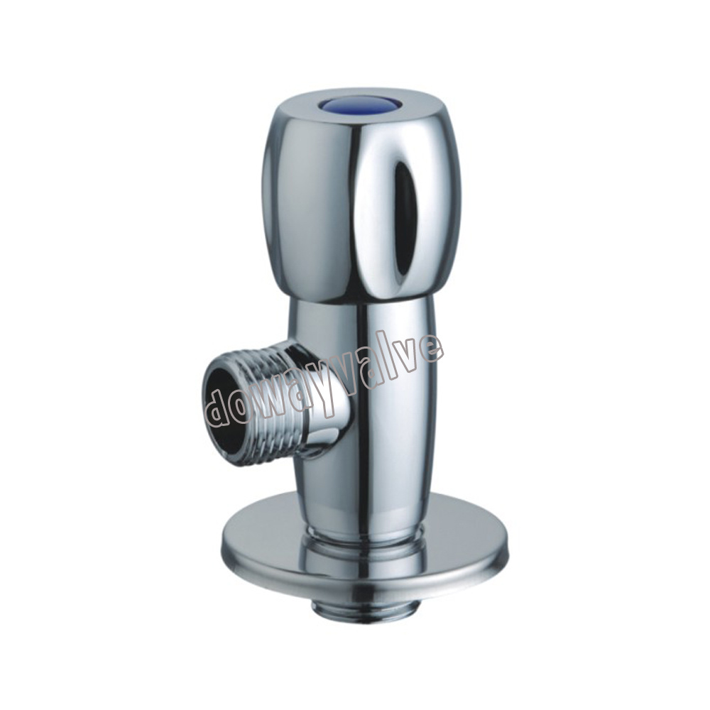 Toilet Bathroom Zinc Alloy Handle Polish and Chrome Angle Valve
