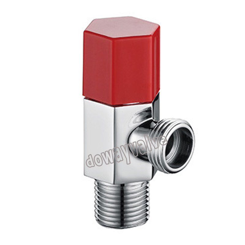 Aluminum Handle Brass 90 Degree Heating Angle Valve