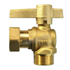 Brass Ball Valve with Deca Fittings for Water Meter （DW-LB040）
