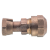 Brass Water Meter Connector with Check Valve Core （DW-WC006）