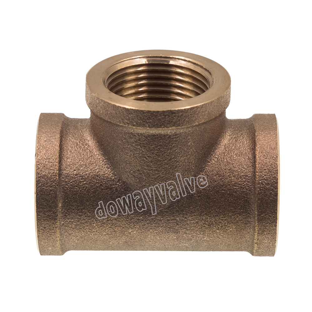 C83600 Casting Equal Tee Bronze Pipe Fitting