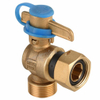 Forged Brass Water Meter Ball Valve with Anti-Theft Handle (DW-LB004)