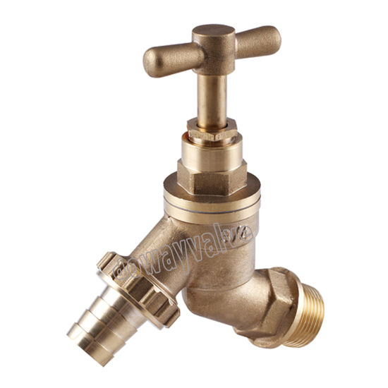 Pn16 Brass T Handle Chrome Plating Tap(DW-BC319）