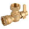 OEM Factory Angle Type Brass Lockable Anti Theft Ball Valve (DW-LB008)