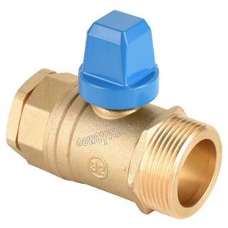 China Factory Steel Handle Cw617n Brass Connect Valve (DW-C102)