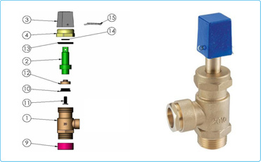 Cw602n Brass Lockable Valve Robinet De Prise En Charge Pec