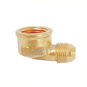 Brass Elbow Flare Fitting for Tube and Pipe