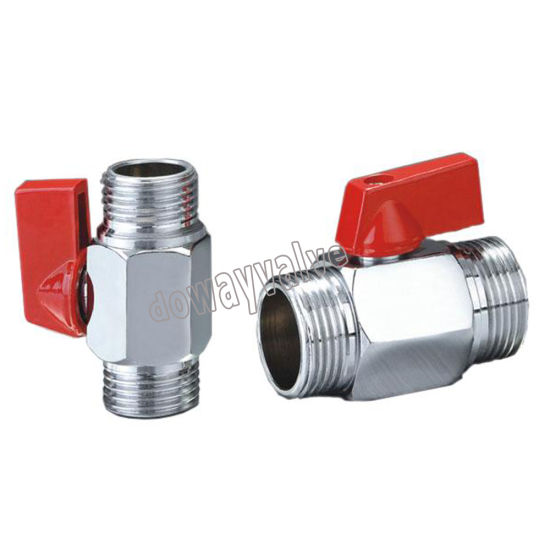 Forged Brass Mini Ball Valve Nickle Palted (DW-B377)