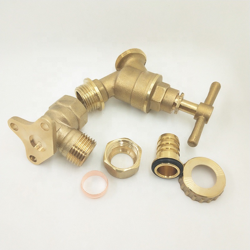 China Factory Custom High Quality Brass Lockshield Hose Tap