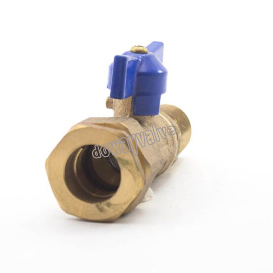 Conical Threaded Water Meter Ball Valve with PE Pipe Connection (DW-BV022)