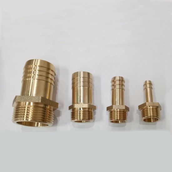 Polished Brass Straight Hose Coupling