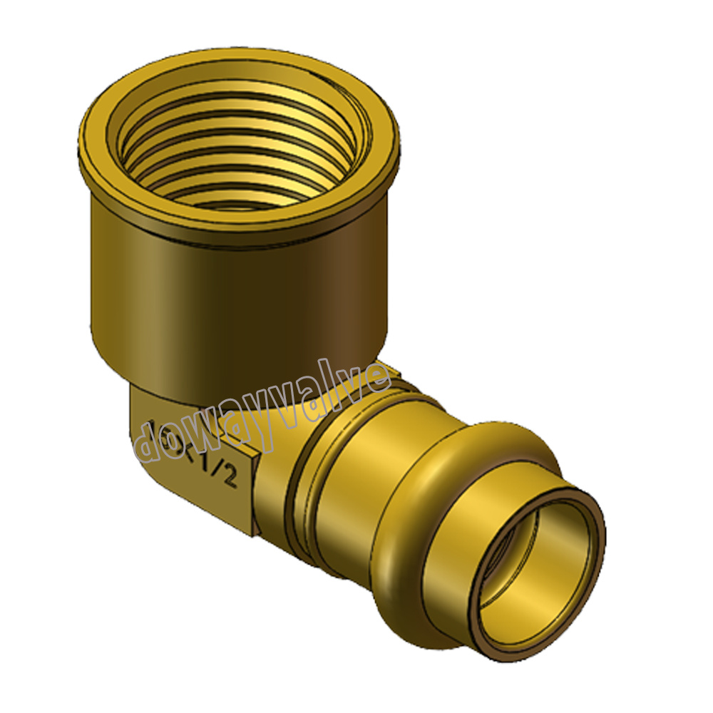 Female Elbow Watermark Approval Brass Press Fitting