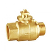 Female X Male Thread Brass Electric Ball Valve for Air Condition （DW-EB003）