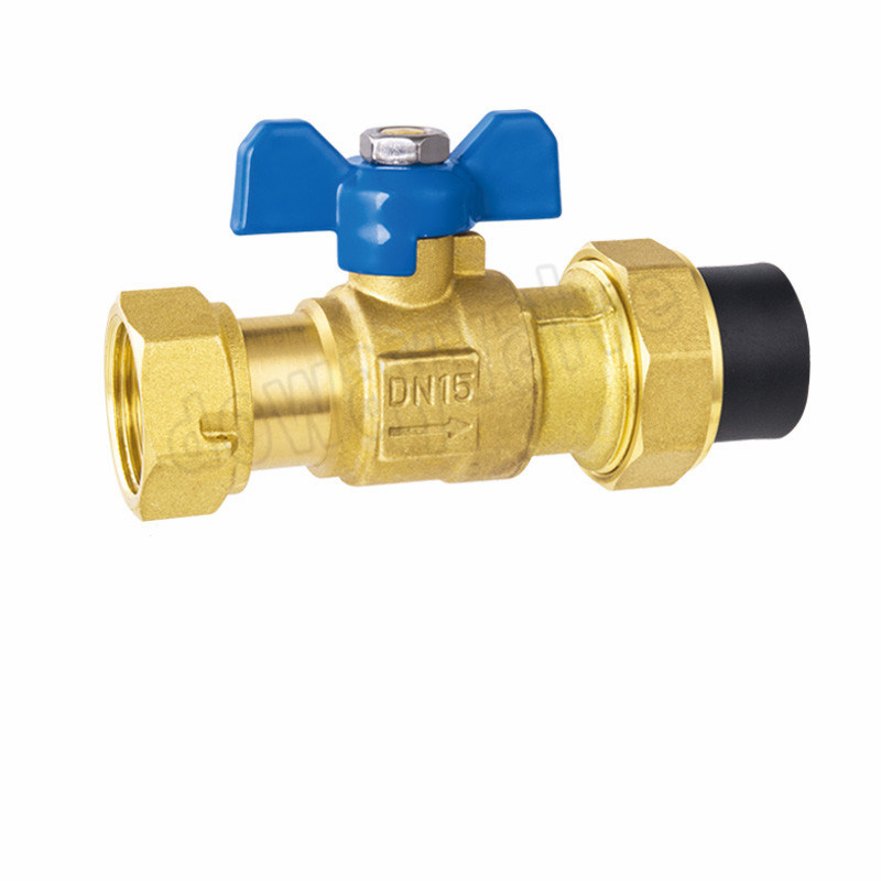 China Factory Customized Dzr Water Ball Valve with Butterfly Handle