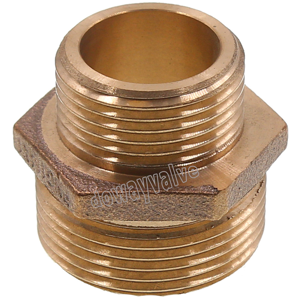 ISO9001 Bronze Pipe Fitting Reduced Nipple