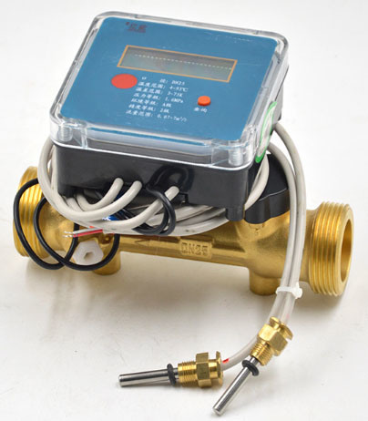 China Factory Ultrasonic Heat Water Meter Brass Base Pipe