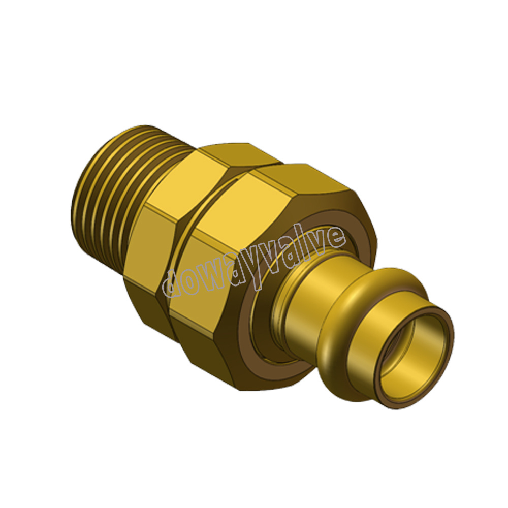 Watermark Approval Brass Male Union Press Fitting