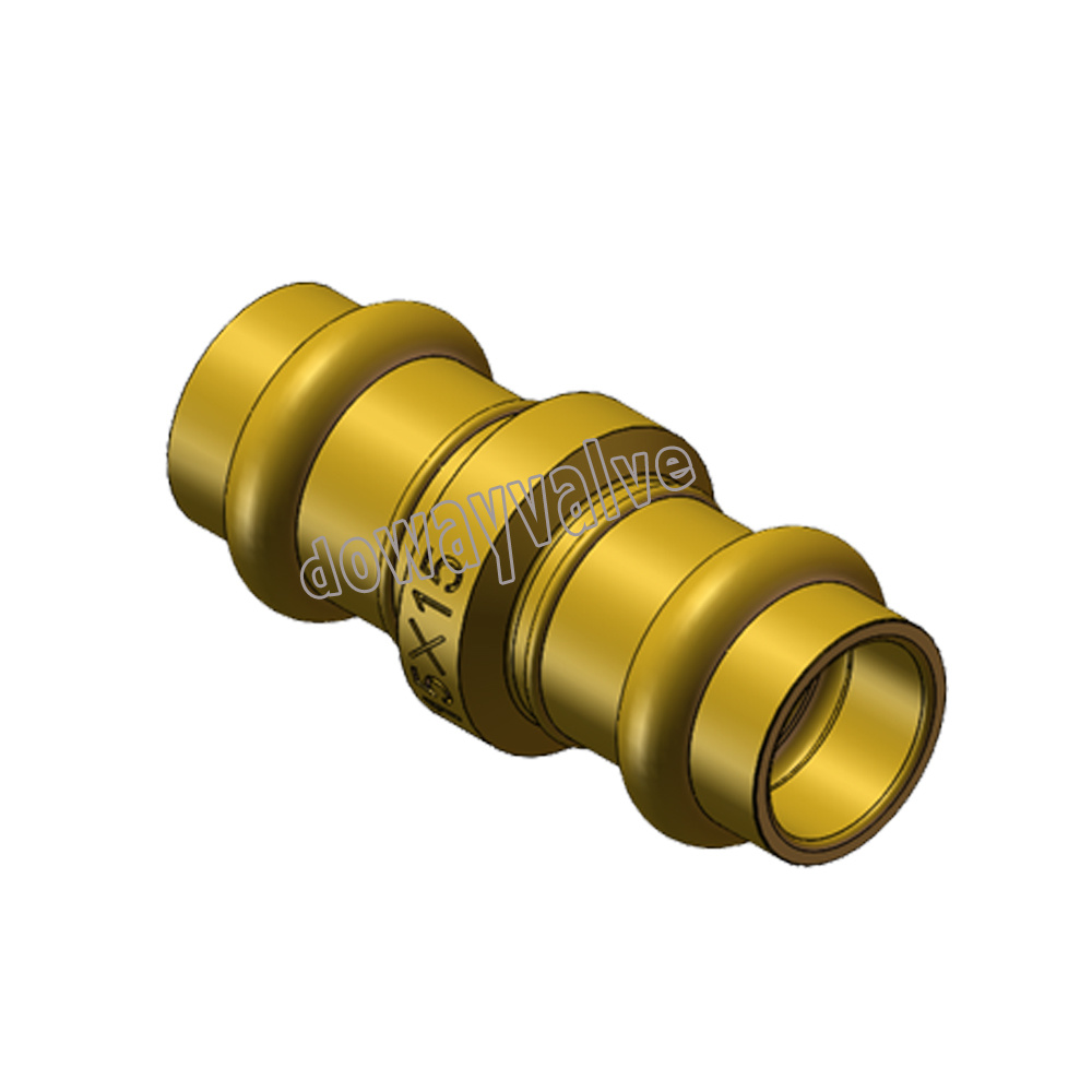 Brass Press Equal Straight Fitting