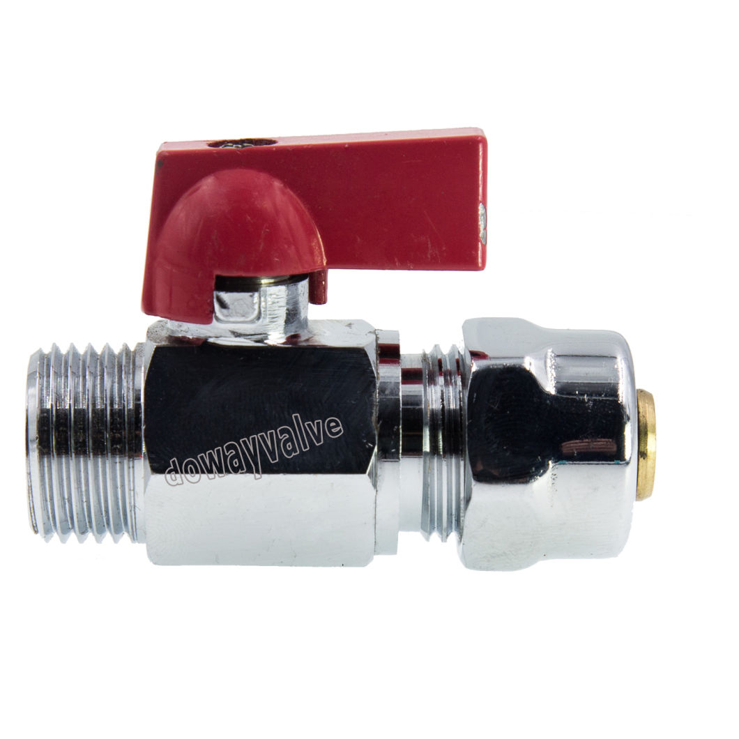 Dw378 High Quality Chroming Plated Male Mini Ball Valve