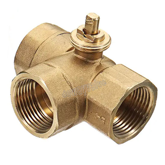 Motorized Electric Full Port Brass 3 Way Ball Valve (DW-EB001)