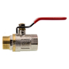 1 Inch Butterfly Handle Chroming Brass Ball Valve (DW-B228)