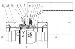 Lead Free Forged Press Ball Valve