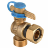 Brass Angle Type Anti-Theft Water Meter Ball Valve （DW-LB014）